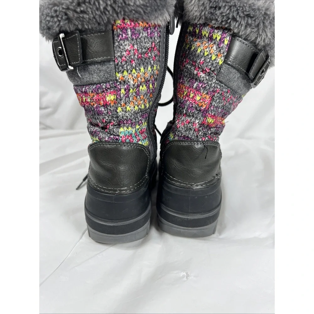 Dream Pairs Girls Size 11  Snow Boots Waterproof‎ Warm Cozy Anti-slip